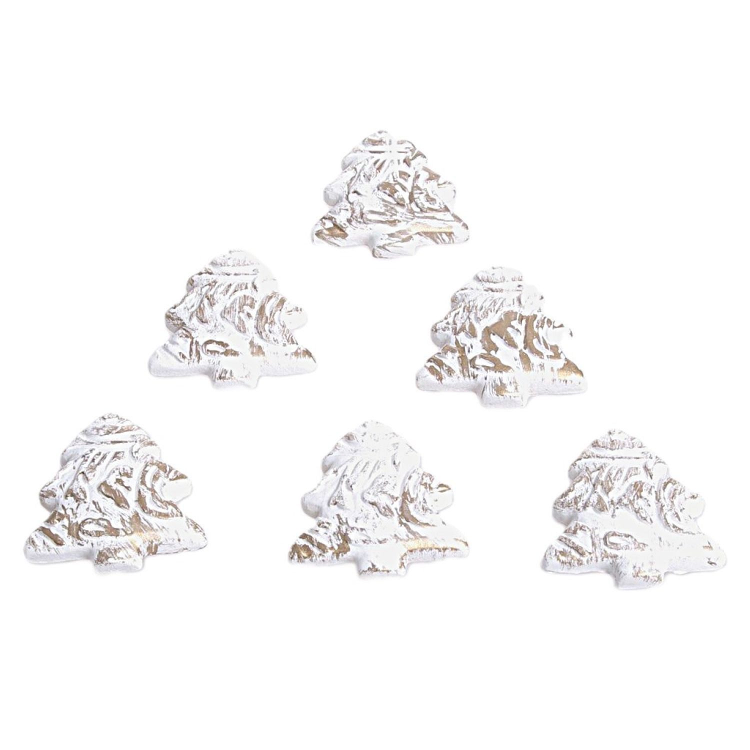 Deko AS Streudeko Relieftanne - Streudeko - creme-gold - ca. 3 cm - 1 VE = 4 Beutel à12