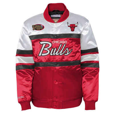 Mitchell & Ness Winterjacke Heavyweight Satin Chicago Bulls