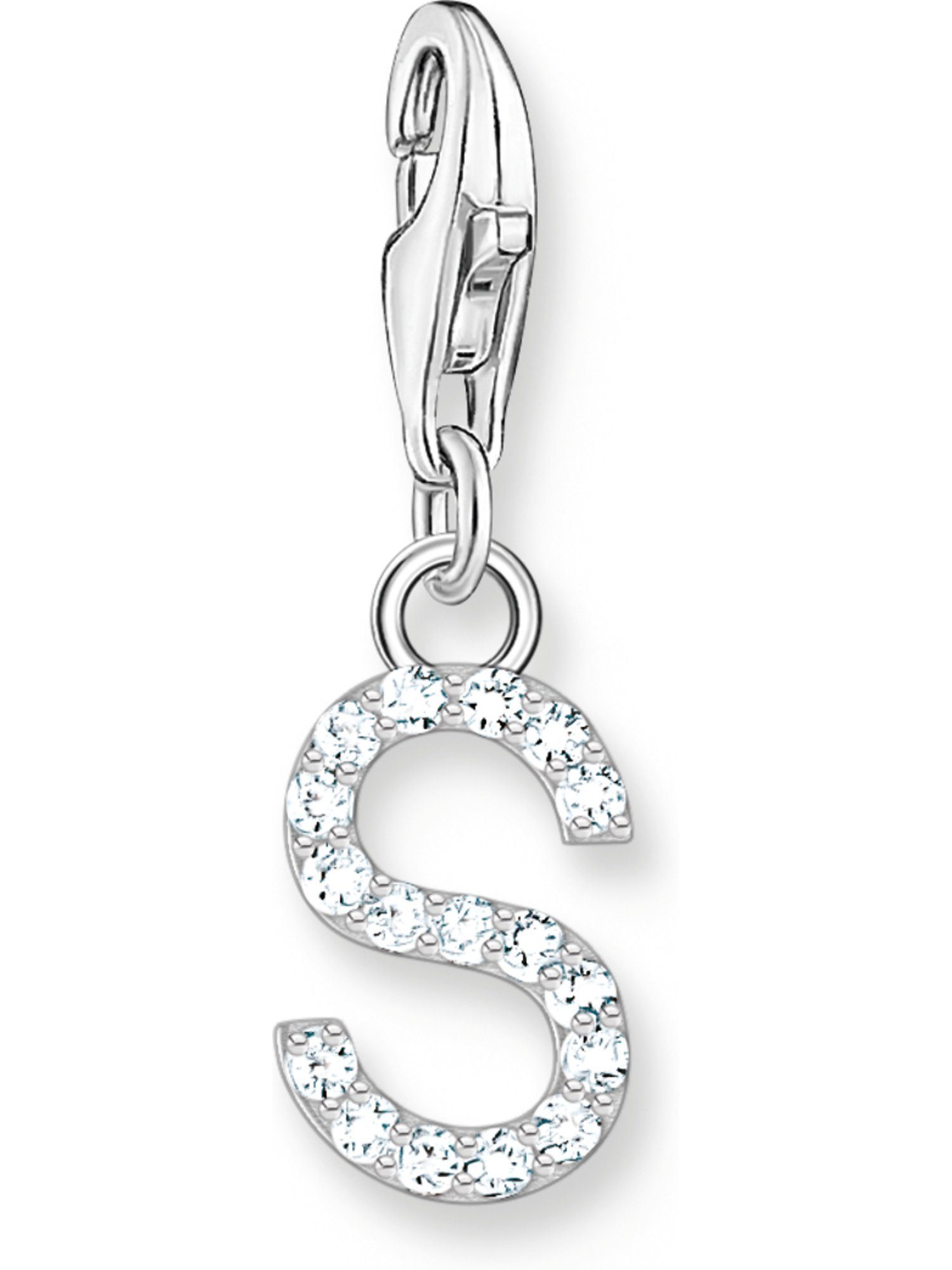 THOMAS SABO Kettenanhänger Thomas Sabo Damen-Charm 925er Silber Zirkonia