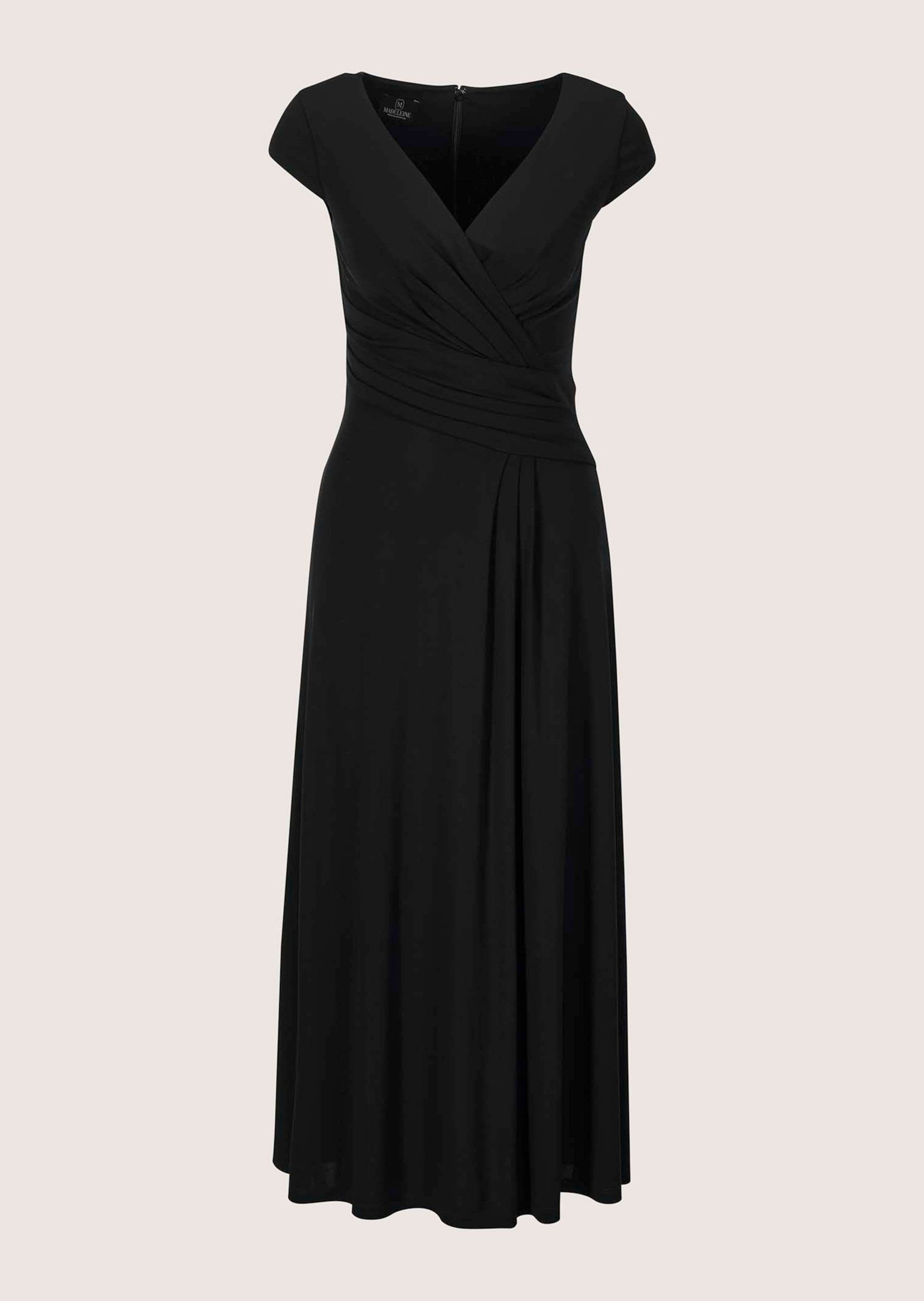 MADELEINE Maxikleid Maxikleid in Wickeloptik Viskosekleid mit V-Ausschnitt, Knöchellänge und Kurzarm – Bild 5 von 5