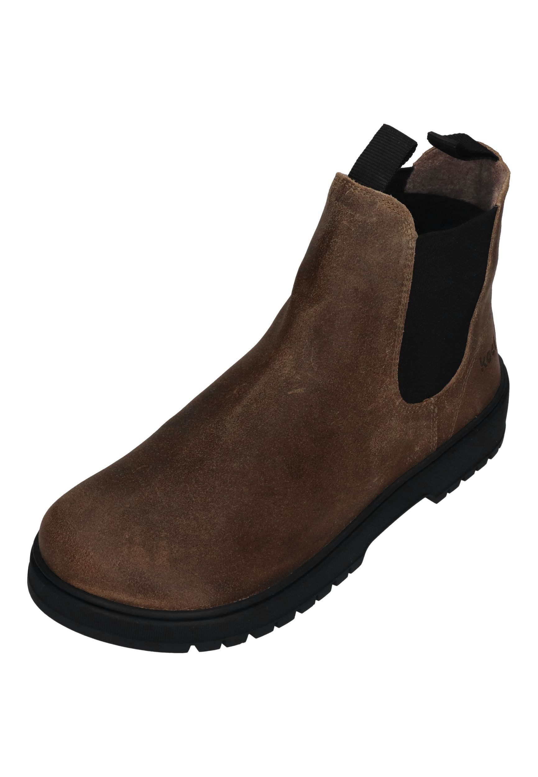 KOEL GAVIEN SUEDE FELT Barfußschuh Dark Taupe