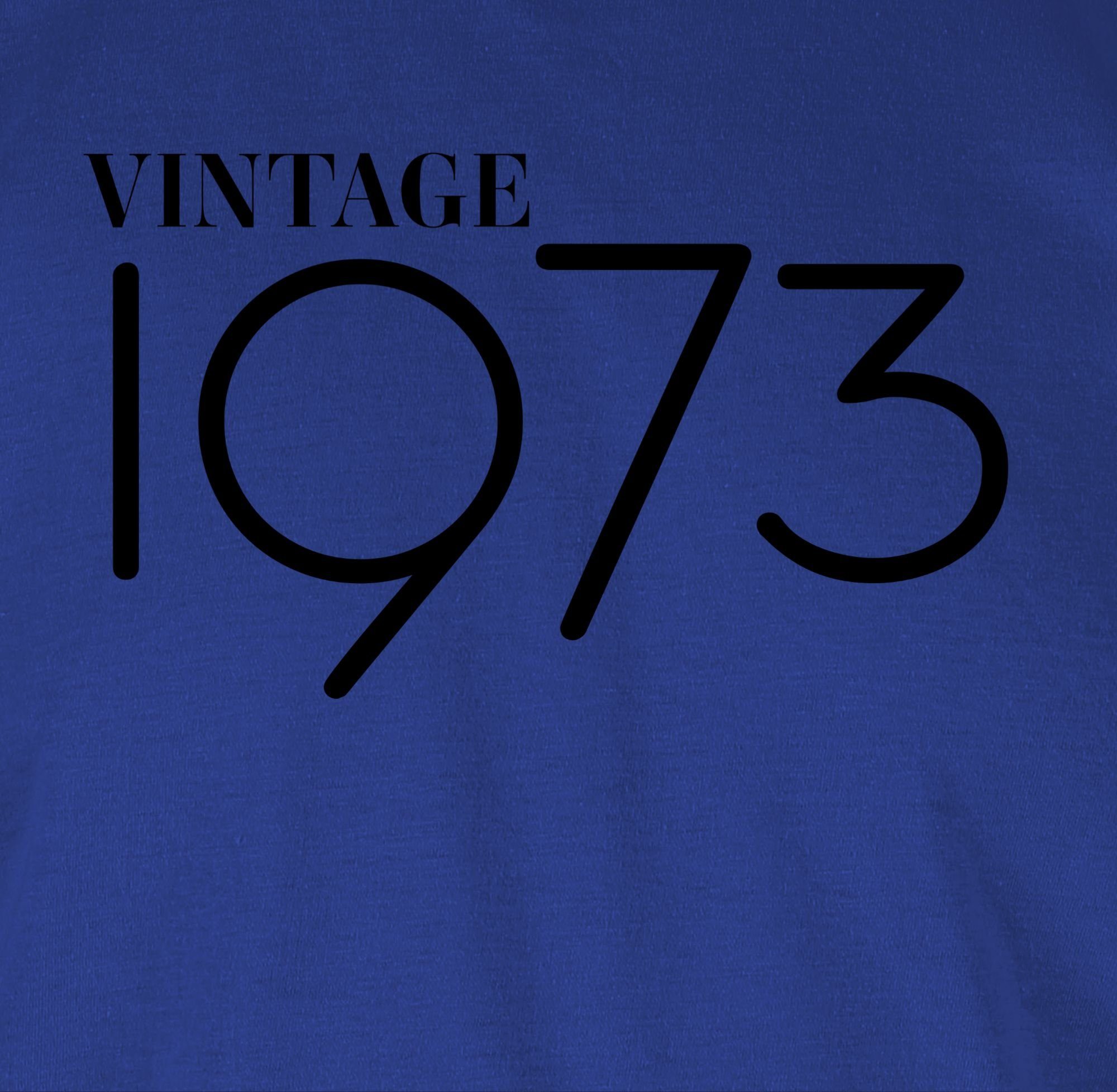 Royalblau Vintage Shirtracer 50. 3 T-Shirt 1973 Geburtstag
