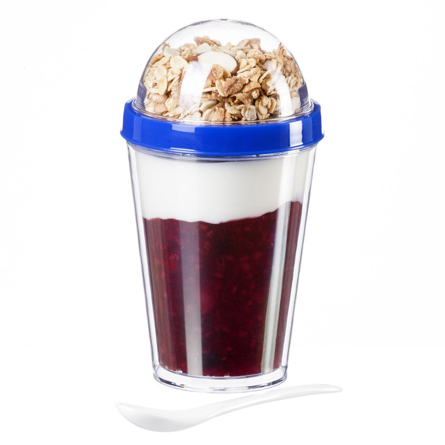 Goods+Gadgets Becher GOODS+GADGETS Müsli To Go Behälter - Doppelwandiger Joghurtbecher, Müslibecher Müslischale – Bild 3 von 5