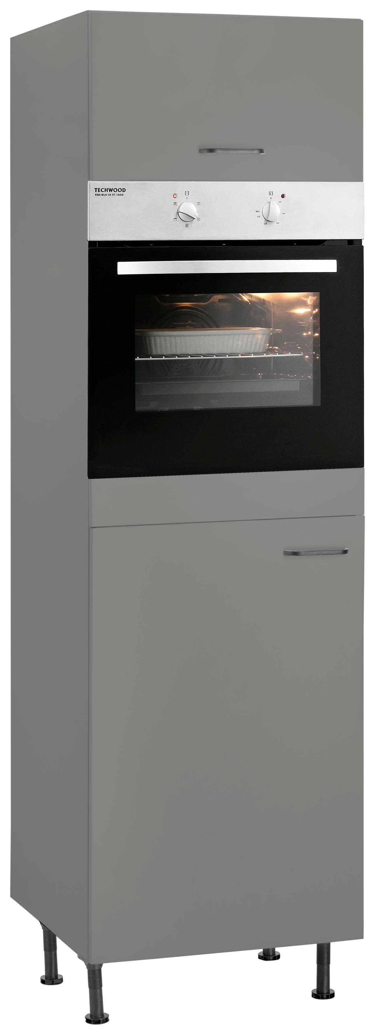 OPTIFIT Backofen/Kühlumbauschrank Elga mit Soft-Close-Funktion, höhenverstellbaren Füßen, Breite 60 cm