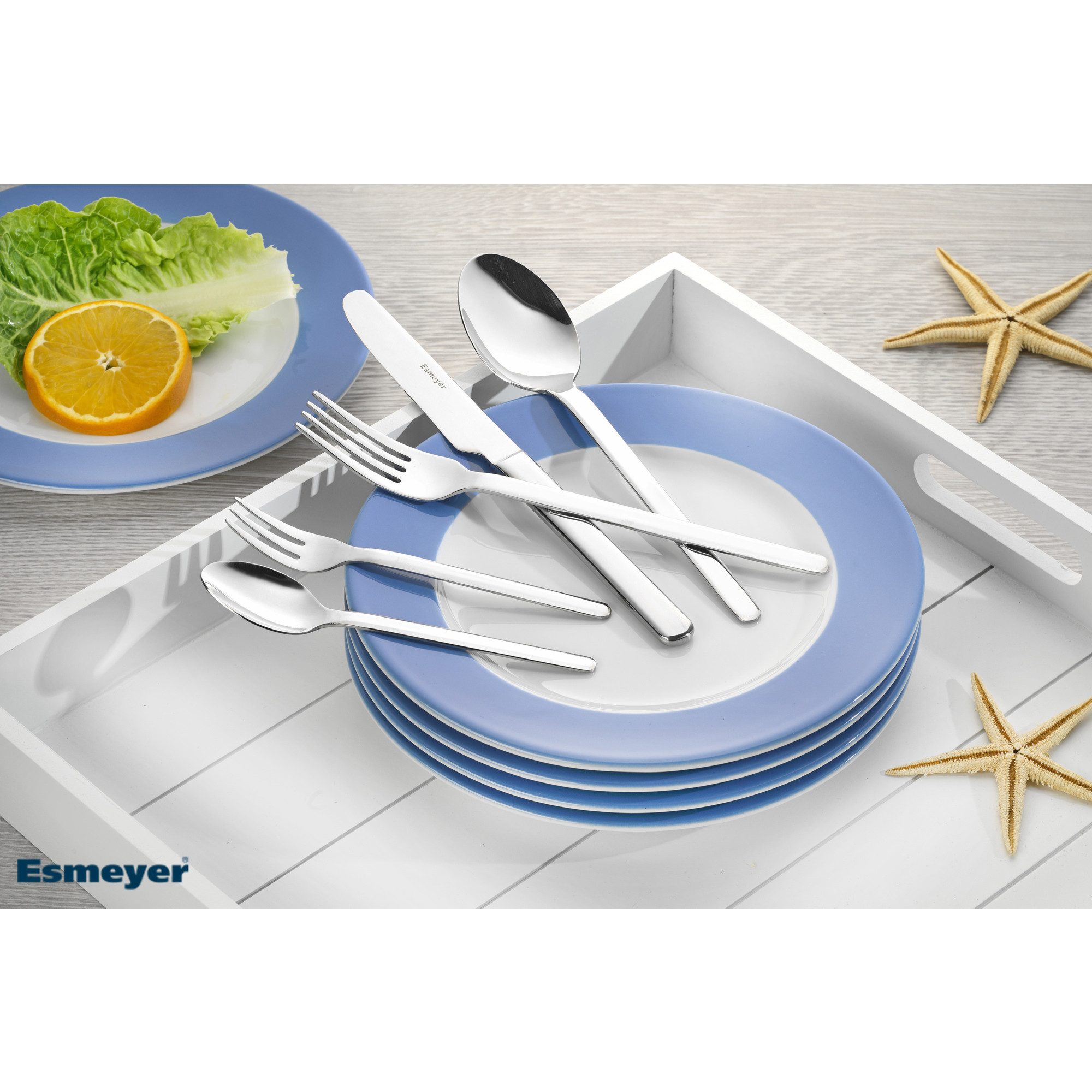 Esmeyer Geschirr-Set Menümesser Bettina 250-089 21,7cm Edelstahl silber 12 Stück