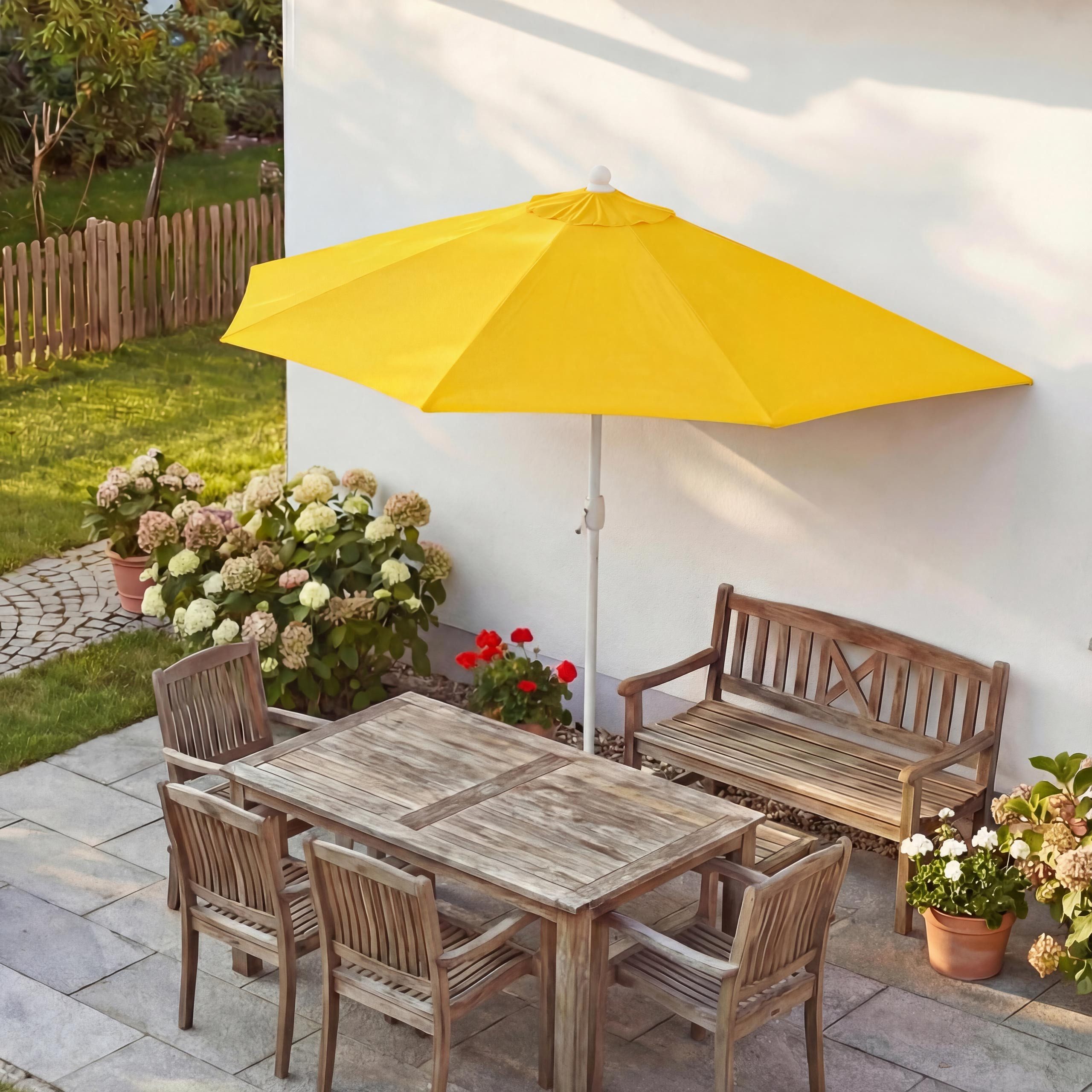 MCW Sonnenschirm Lorca-270, LxB: 260x135 cm, Optional mit Schirmständer, witterungsfest Platzsparend faltbar