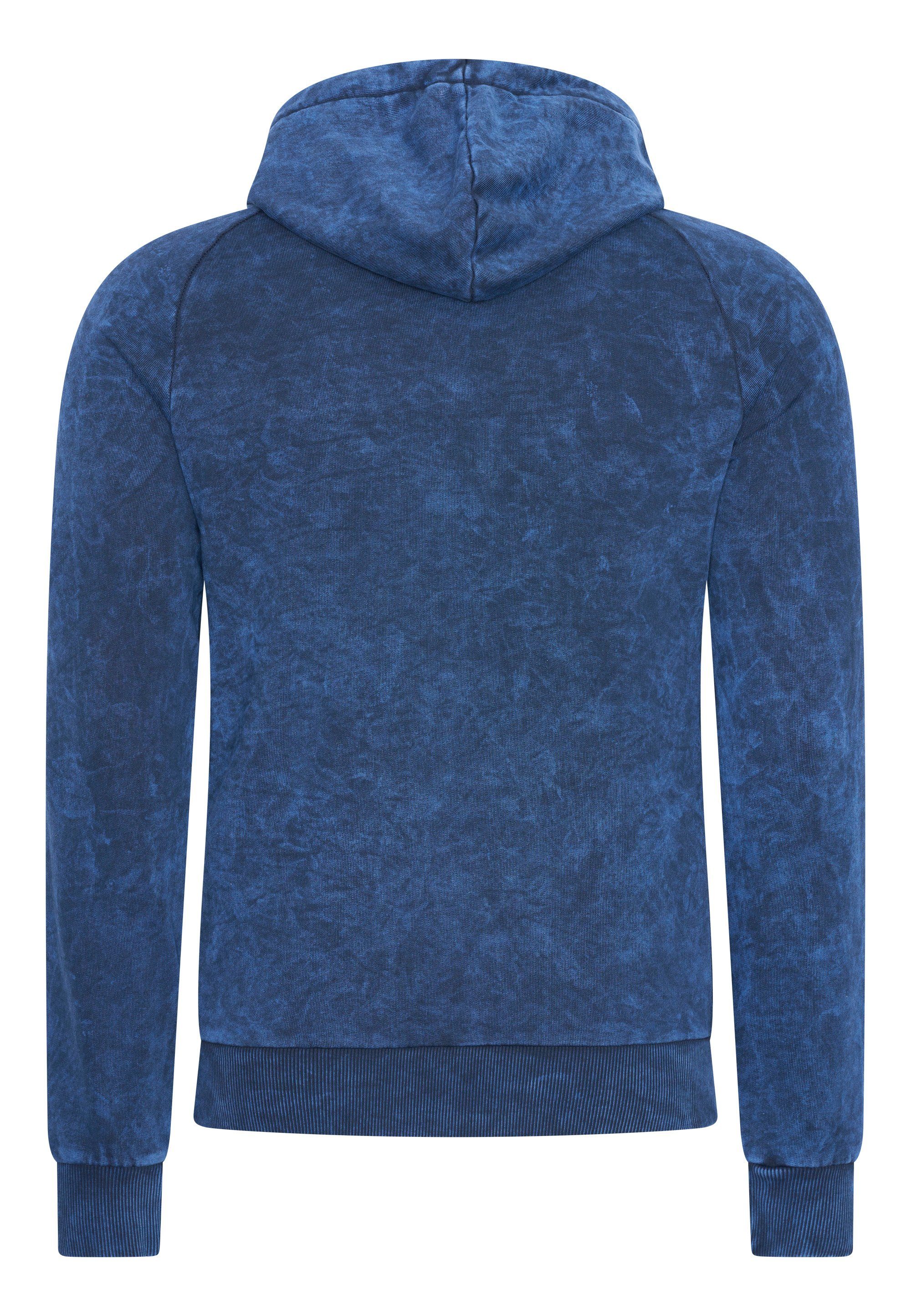 verwaschenem Neal Rusty in indigo Design Kapuzensweatshirt