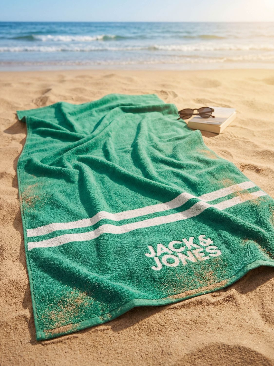 Jack & Jones Strandtuch JACCLUB TOWEL 2er Pack 80 x 160cm Handtuch, Frottee (2-St), aus 100% Baumwolle