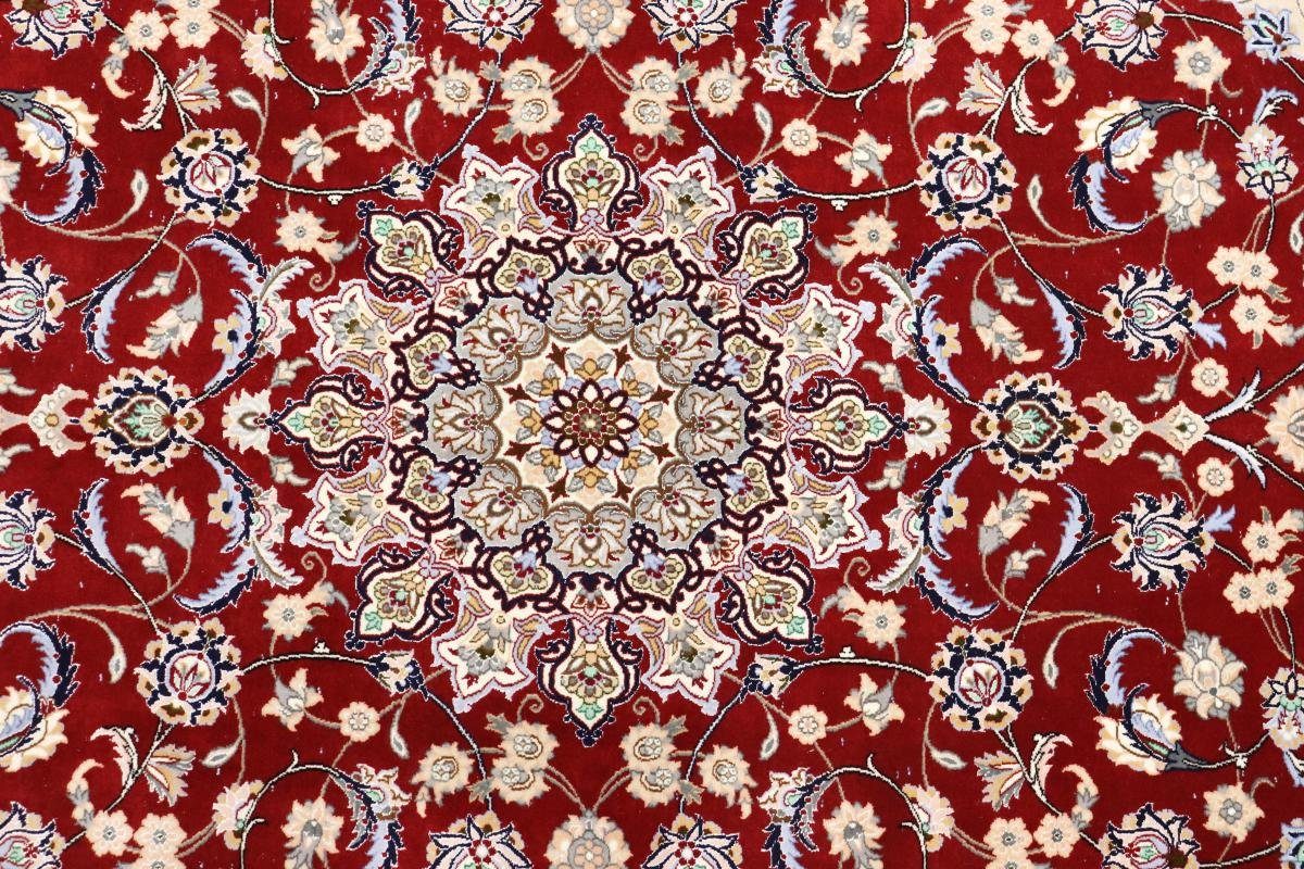 6 Höhe: rechteckig, mm Orientteppich Seidenkette Handgeknüpfter Nain Isfahan 157x242 Orientteppich, Trading,