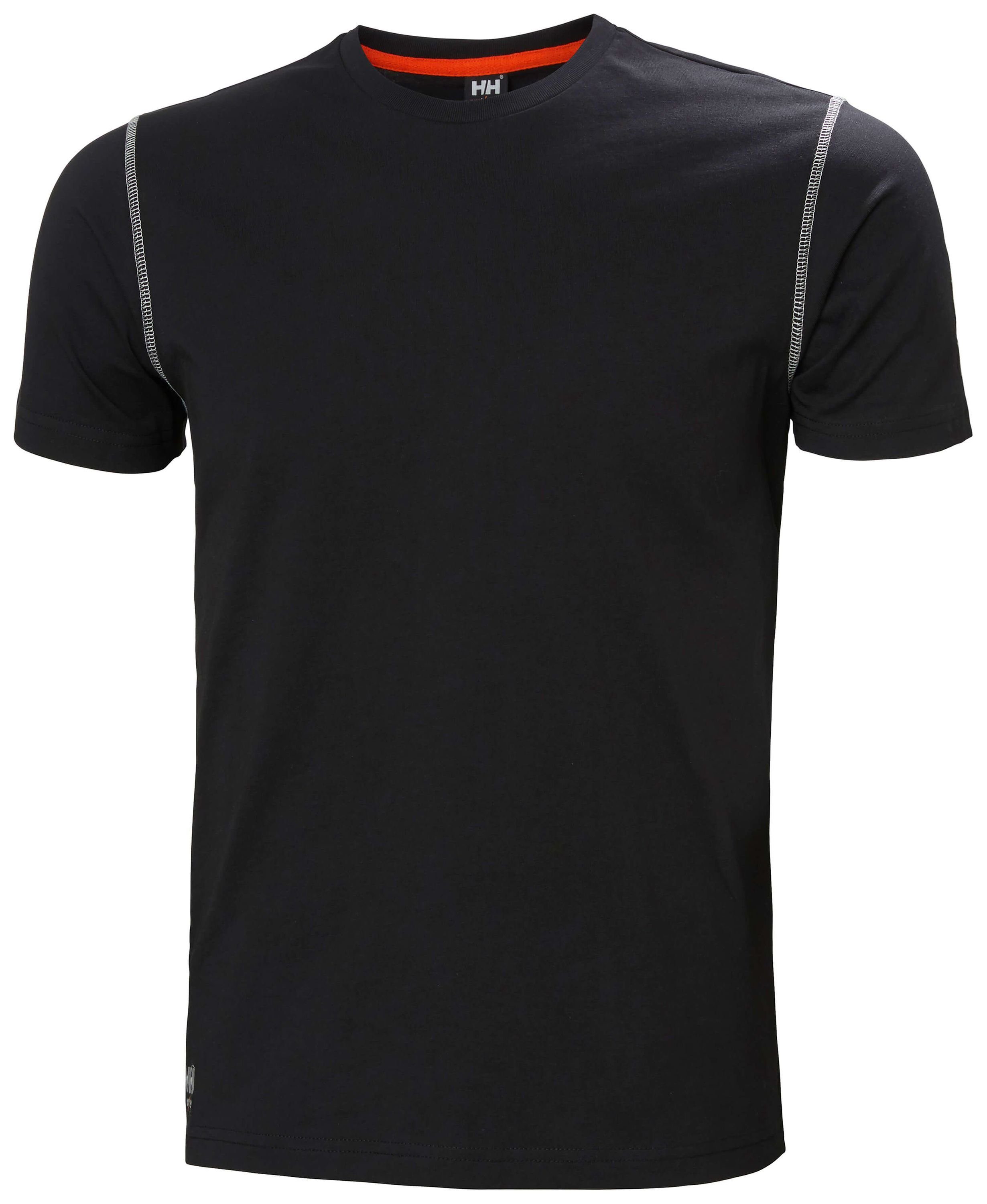 black T-Shirt Hansen T-Shirt Helly Oxford (1-tlg)