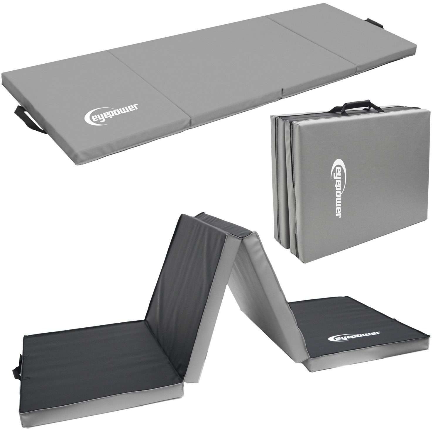Weichbodenmatte 180 x 60 x 5 cm - XL Turnmatte für Zuhause - Faltbare Gymnastikmatte