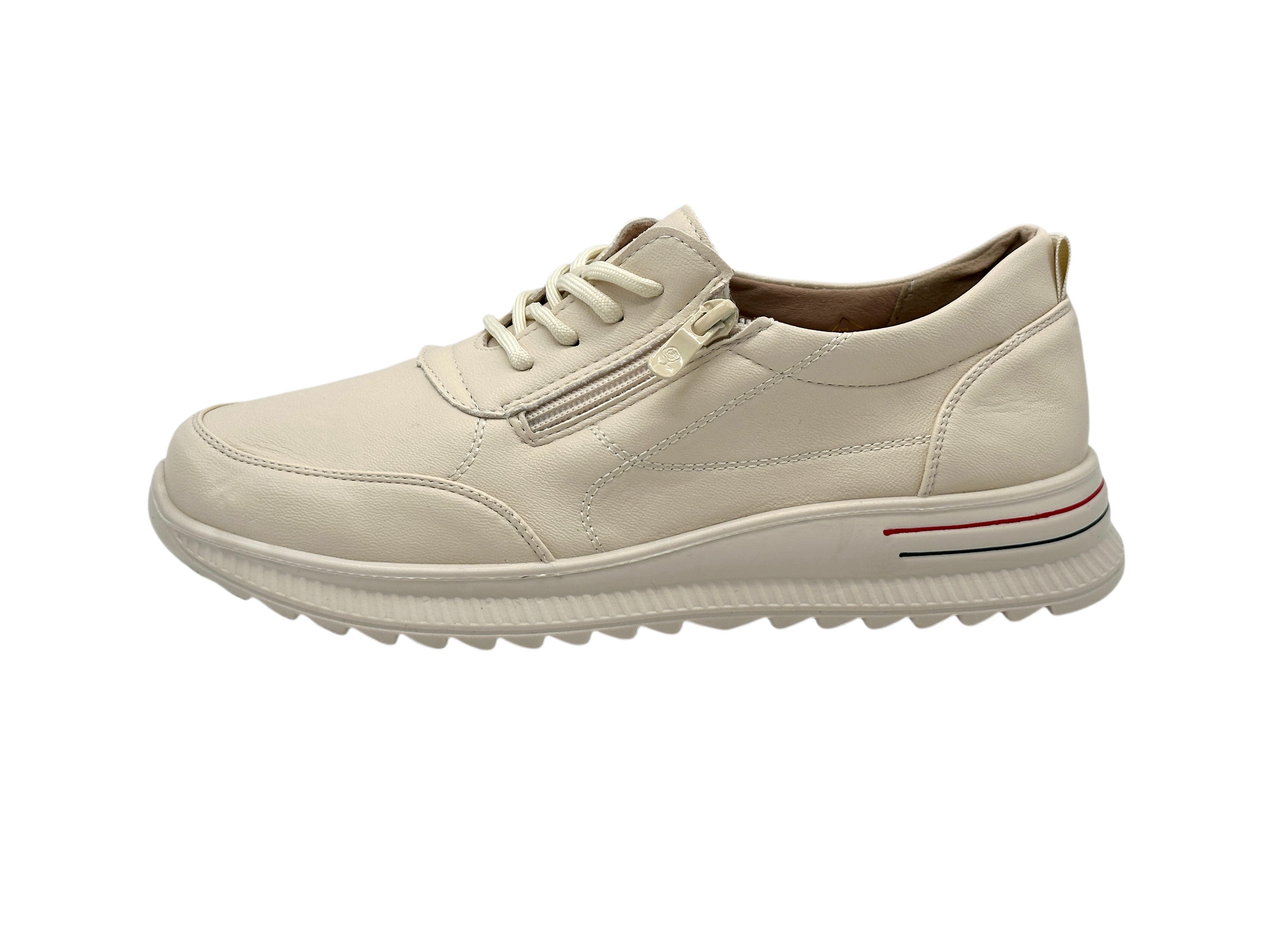 Nowaland Bequeme Damen Halbschuhe mit Reißverschluss und Schnürung Sneaker günstig online kaufen