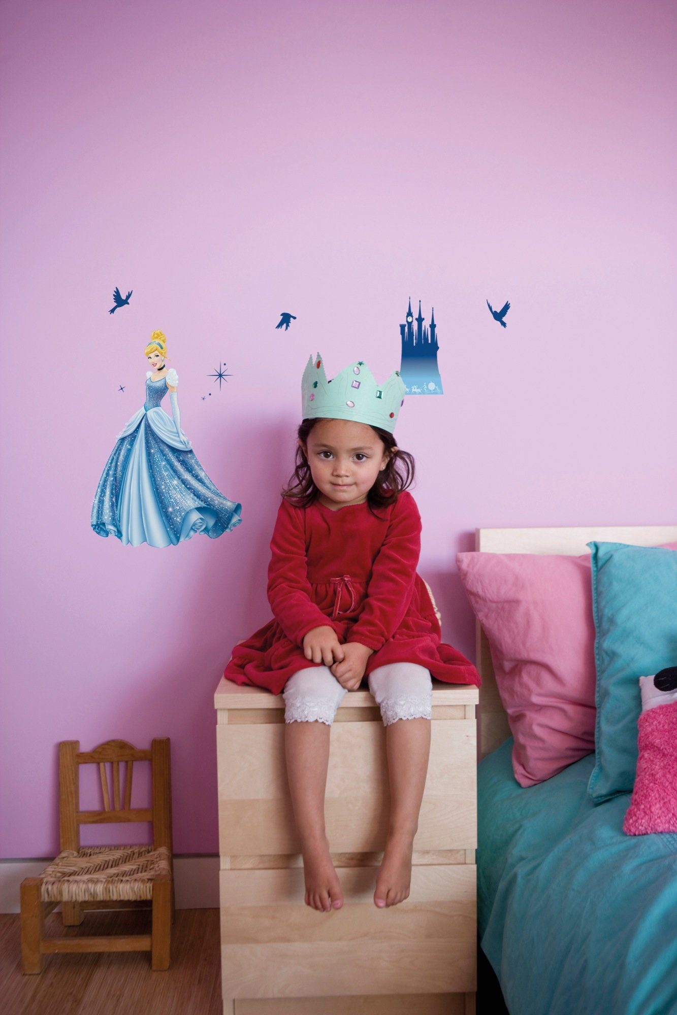 Komar Wandtattoo Disney Princess Dream - Größe 50 x 70 cm (10 St), selbstklebend, Wandsticker, Kinderzimmer