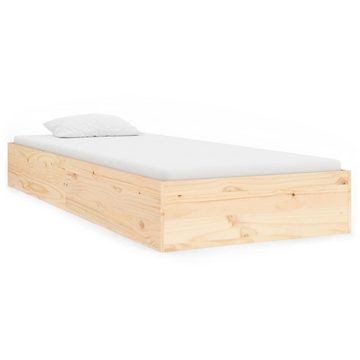 vidaXL Bett Massivholzbett 75x190 cm