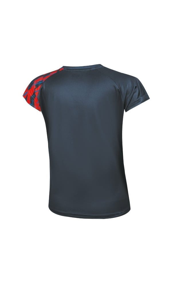 VICTOR T-Shirt Sport-Shirt T-51001TD B (100% Polyester) blau/rot Damen