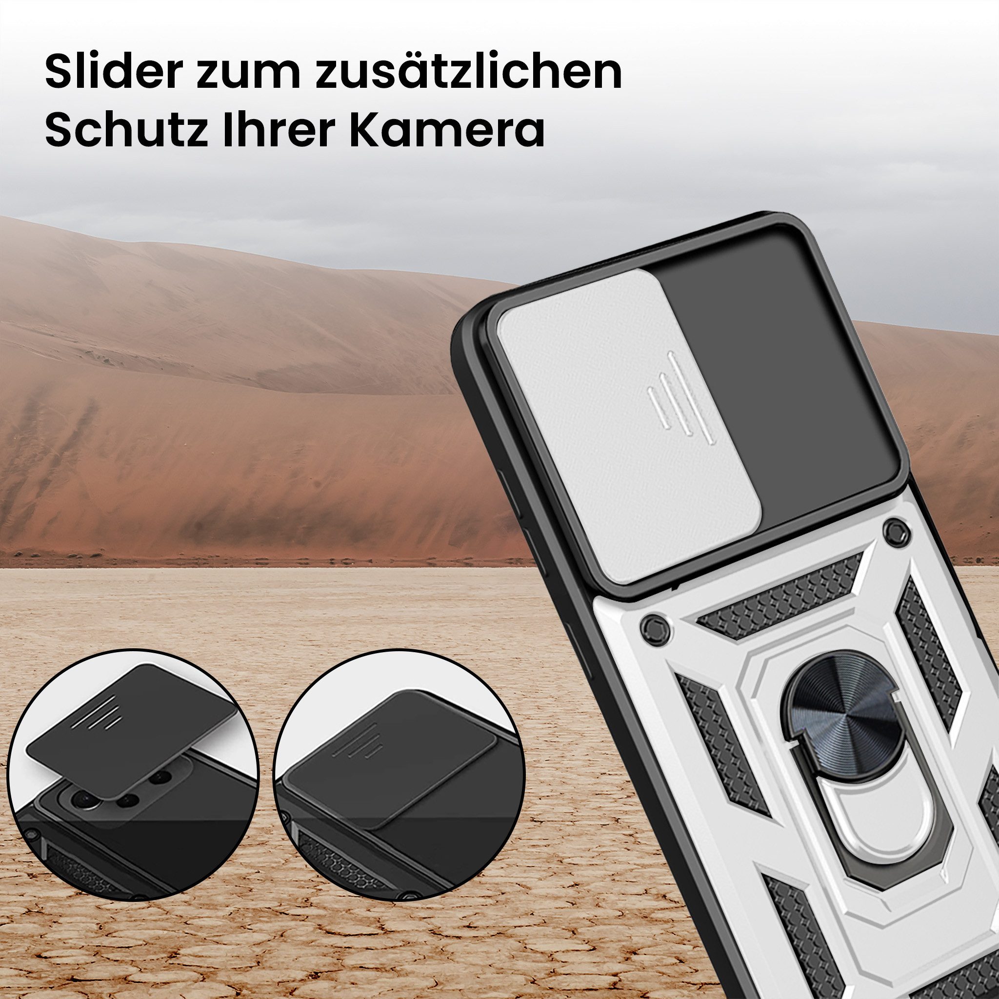 Tec-Expert Handyhülle Outdoor Cover Hülle für Samsung Galaxy S26 Ultra, Premium Hülle mit Kameraschutz aus verstärktem Polycarbonat