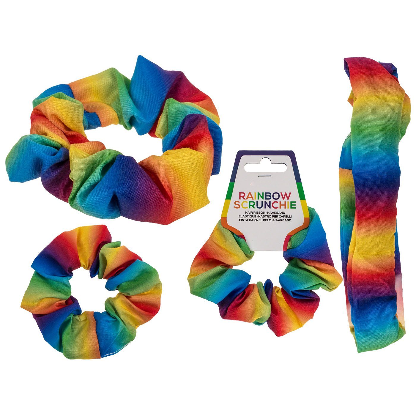 Haarband Regenbogen ReWu Textil-Haarband Pride Scrunchie