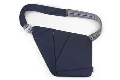 Baggizmo Schultertasche Baggizmo Crossbody Sling Bag für Herren Textil NFC Smart Tech