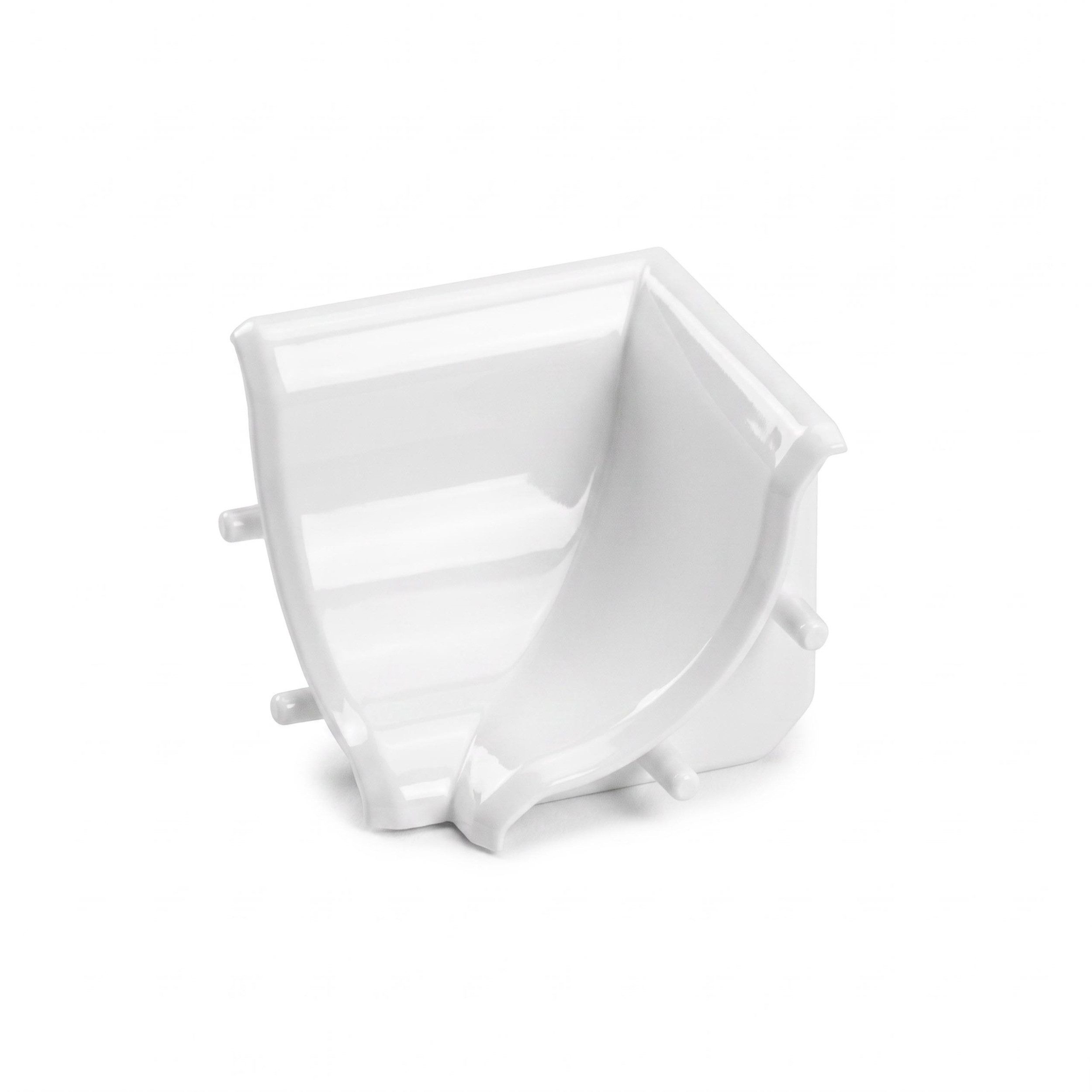 Quest Abschlussleiste Innenecke für Küchen-Wandleiste 13,4 x 13,4 mm, in das Basisprofil einschieben (Rastnasen), PVC, für Leiste 13,4 x 13,4 mm, 1-St., Innenecke für Leiste 13,4 x 13,4 mm, PVC
