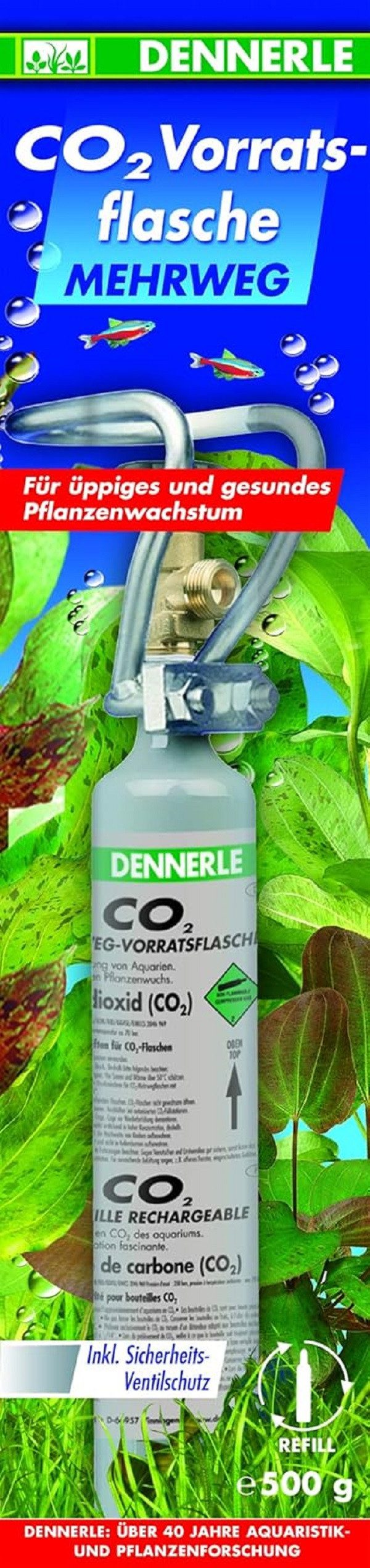 DENNERLE CO2 Diffusor Dennerle CO2 Mehrwegflasche 500g