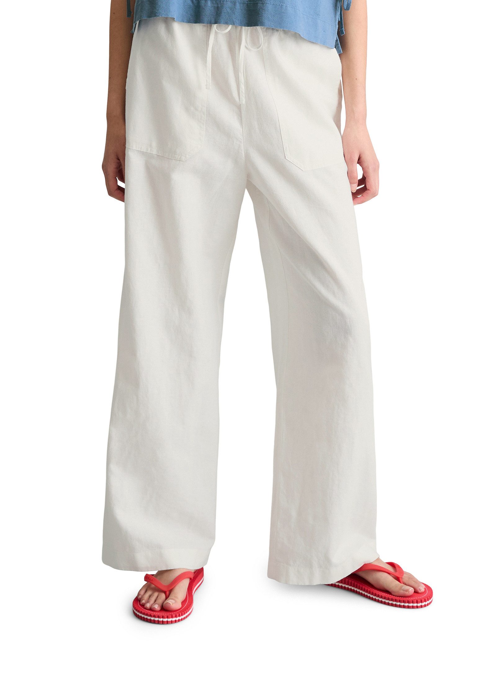Marc O'Polo DENIM Chinohose aus Leinen-Baumwolle-Mix