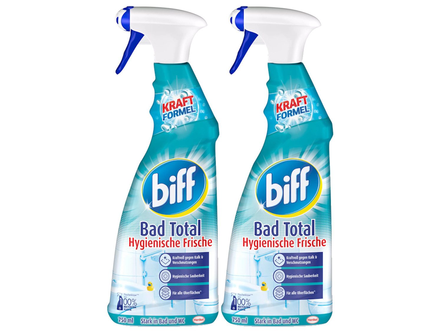 biff BIFF Bad Total Hygienische Frische 2x 750ml Badreiniger Badreiniger