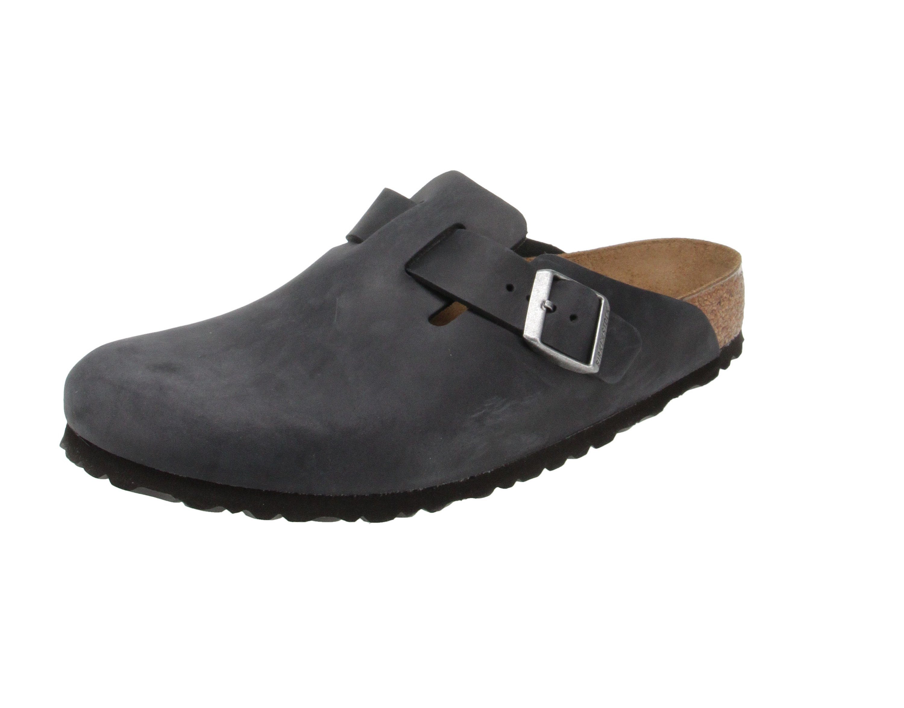 Birkenstock Birkenstock 59461 Boston FL - Herren Schuhe offene Schuhe - Schwarz Hausschuh