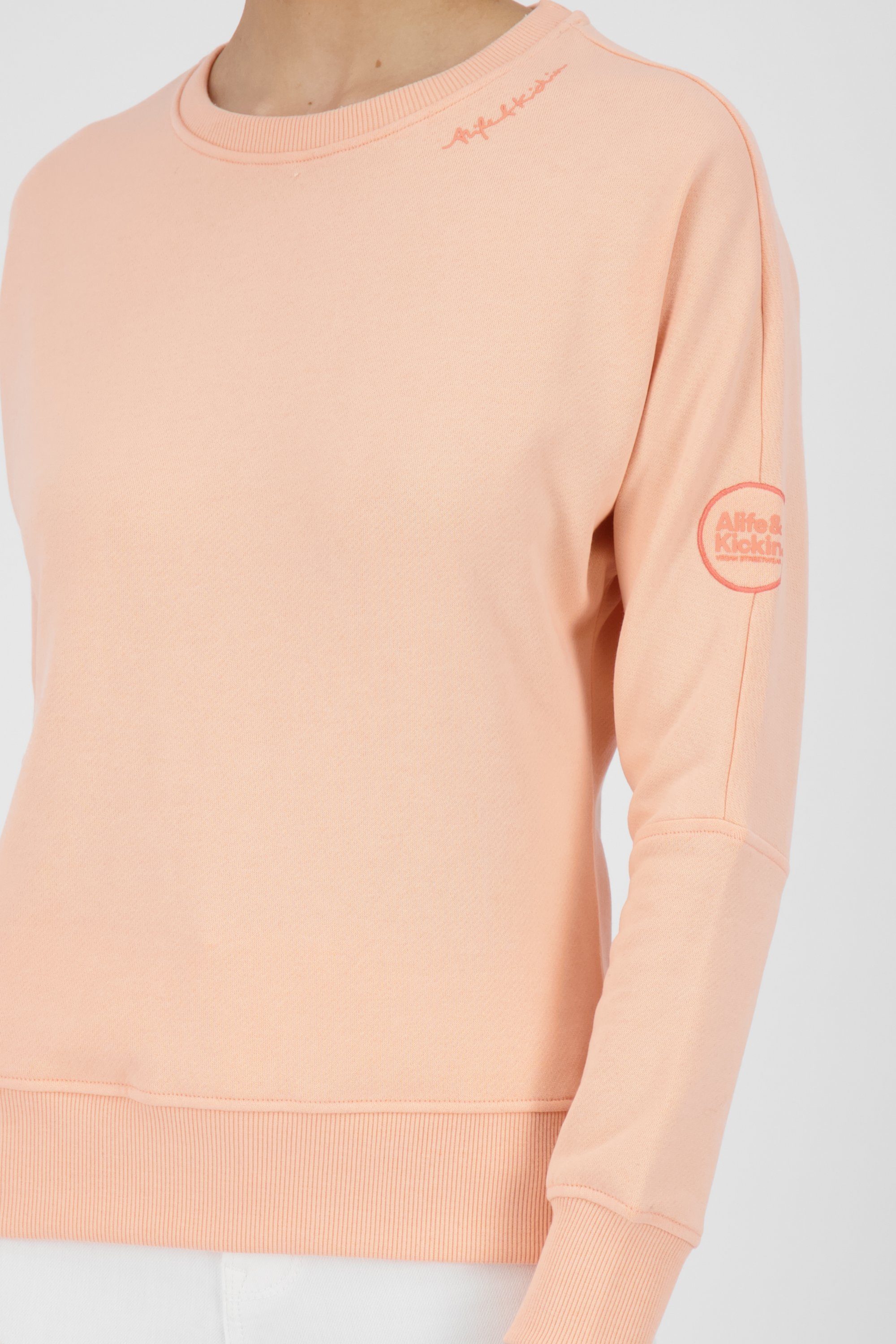 Alife & Kickin Damen Sweatshirt Crewneck apricot A DalaAK melange