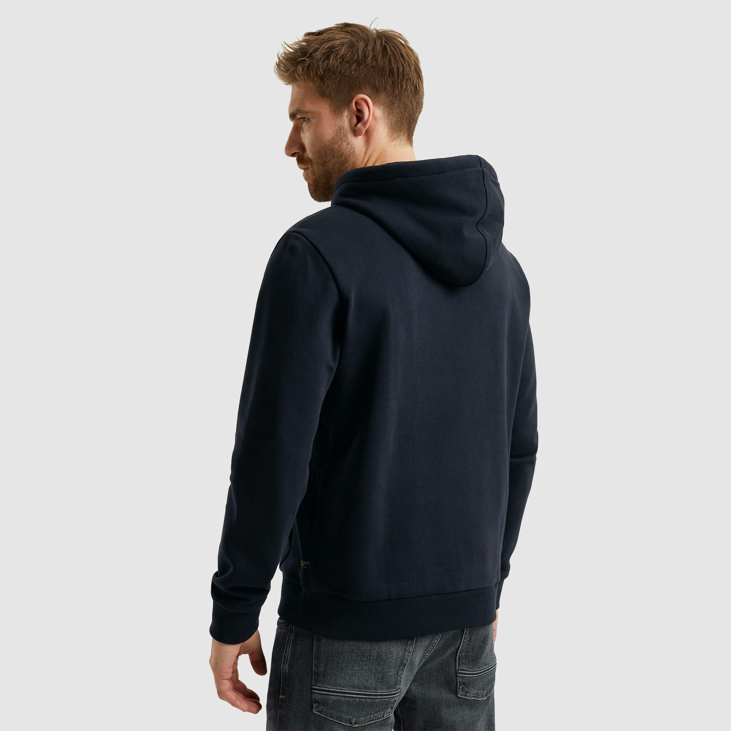 PME LEGEND Kapuzensweatshirt Hooded soft terry with logo mit Logostickerei