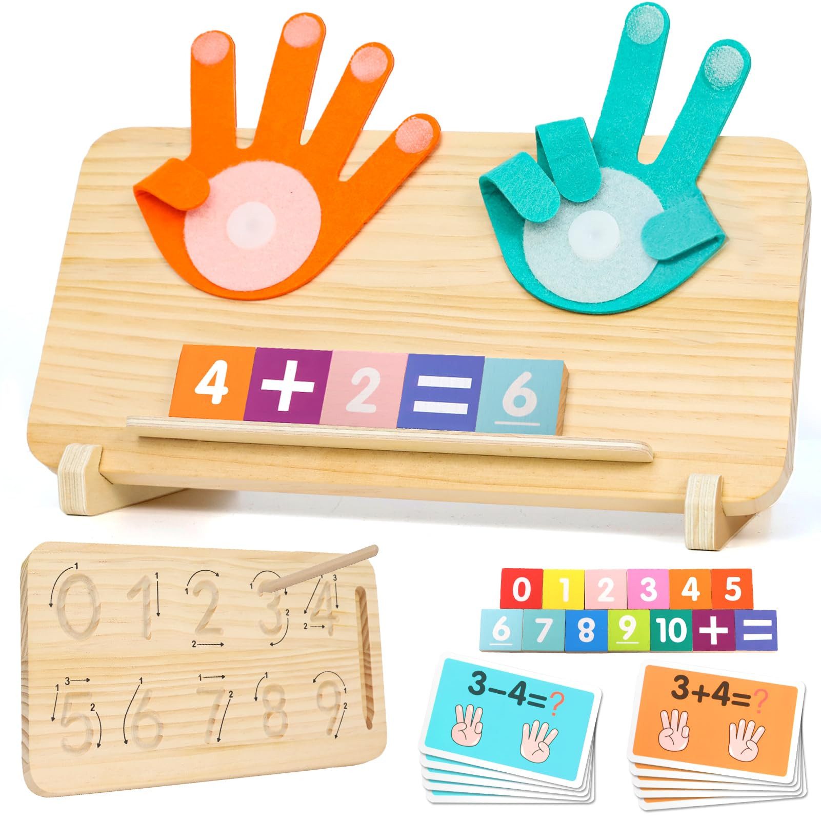 FOUORTUNATE-BEE Lernspielzeug Holz Mathe-Zählspielzeug für Kinder günstig online kaufen