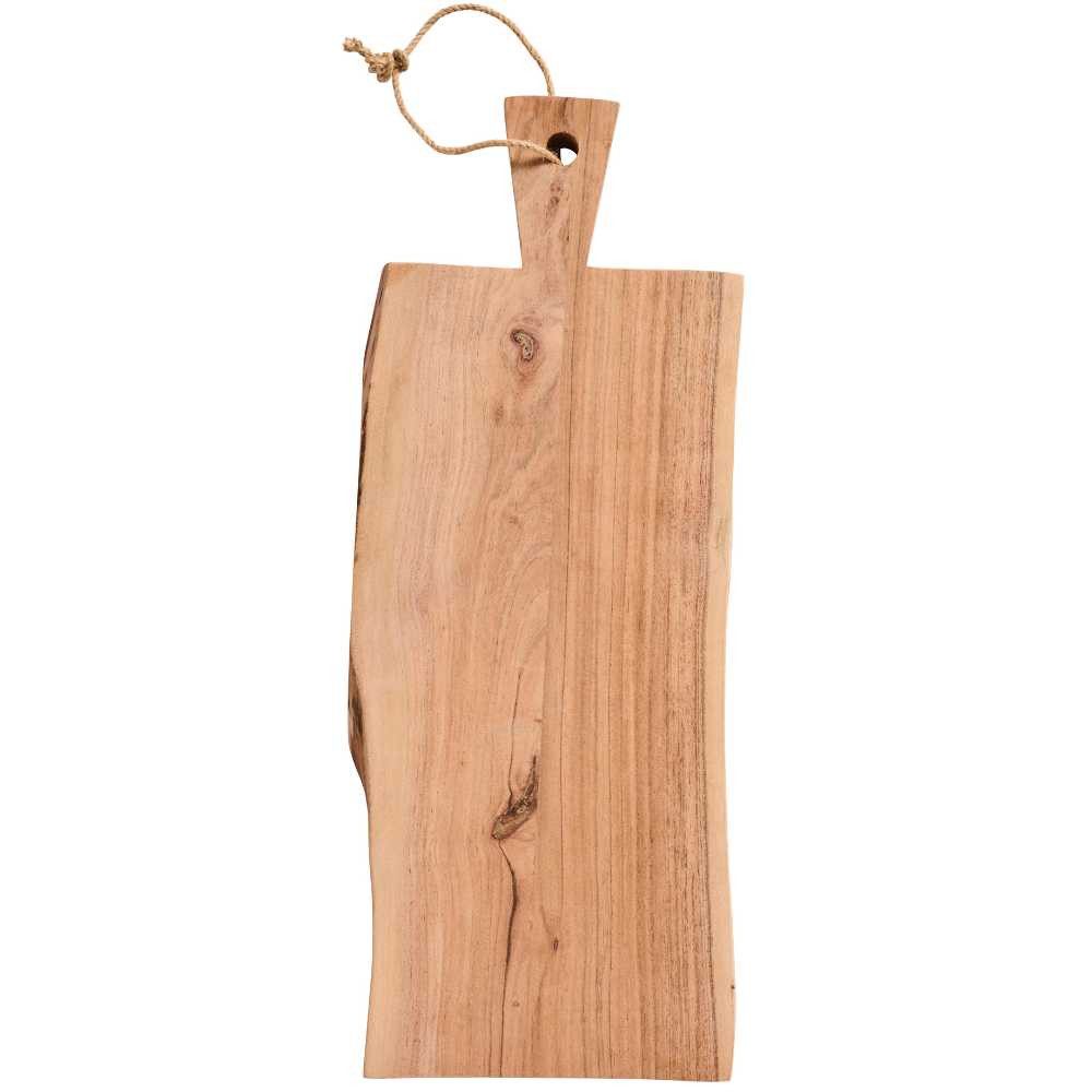 Ib Laursen Schneidebrett IB Laursen XL Schneidebrett UNIKA Akazienholz mit Juteseil 60x20 cm, Holz