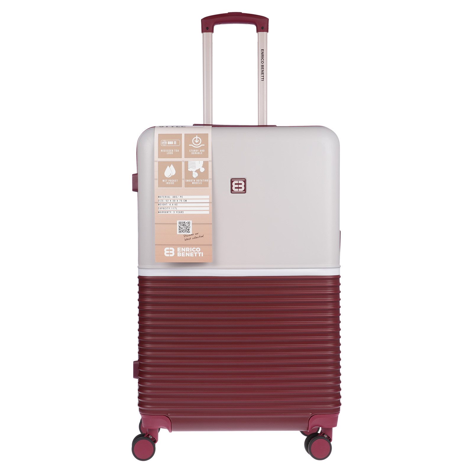 Christian Wippermann Business-Trolley XL großer Koffer Reisekoffer Hartscha günstig online kaufen