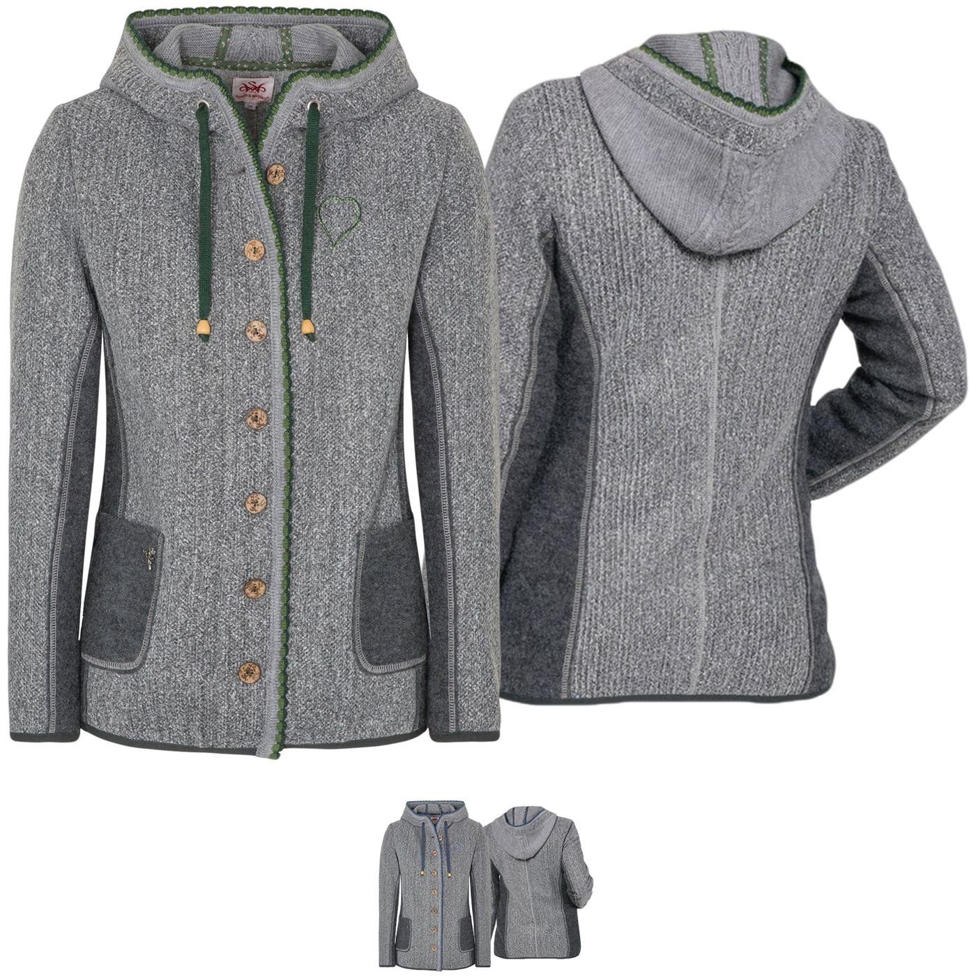 Spieth & Wensky Trachtenjacke WILHELMINA Damen Strickjacke Wolljanker Janker Trachten jacke