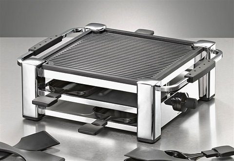 Rommelsbacher Raclette RCC1000, 4 Raclettepfännchen, 1000 W