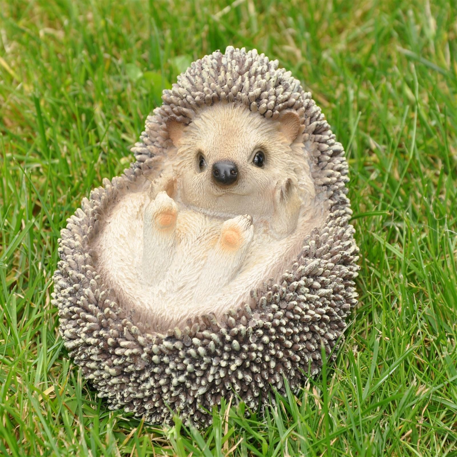 dazikemo Gartenfigur Dekofigur Gartenfigur Igel 12 x 11 x 12 cm – Bild 3 von 5