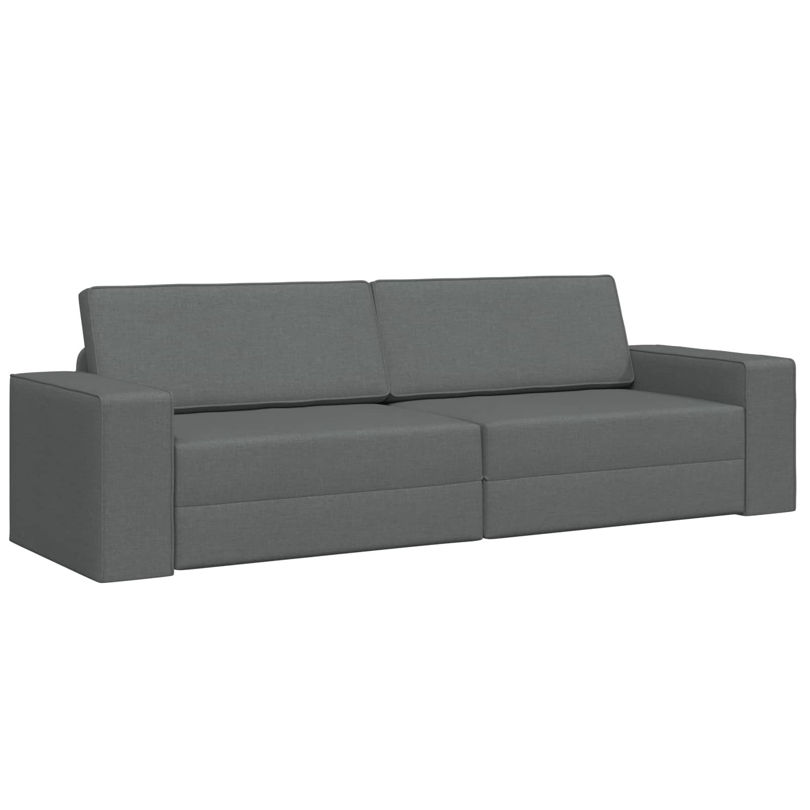 vidaXL Sofa Schlafsofa Dunkelgrau 245 x 78 x 77 cm Stoff, 1 Teile