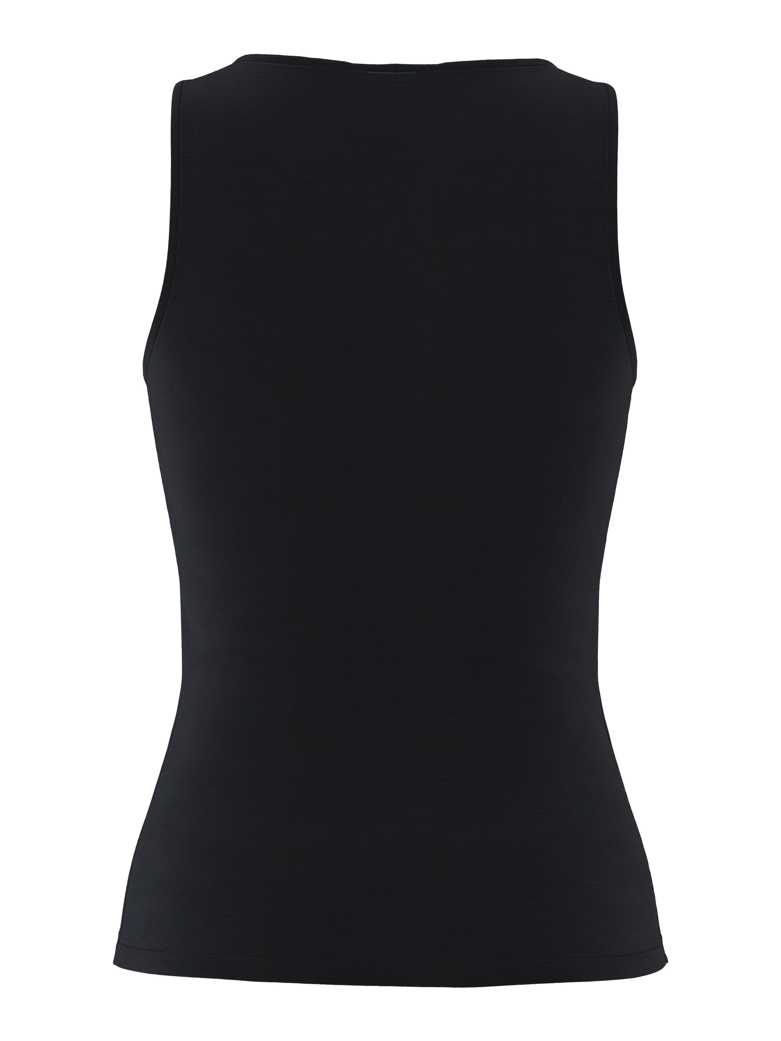 pieces V-Shirt PCMALIVA SL V-NECK TOP JRS NOOS BC mit Raffung im Brustbereich