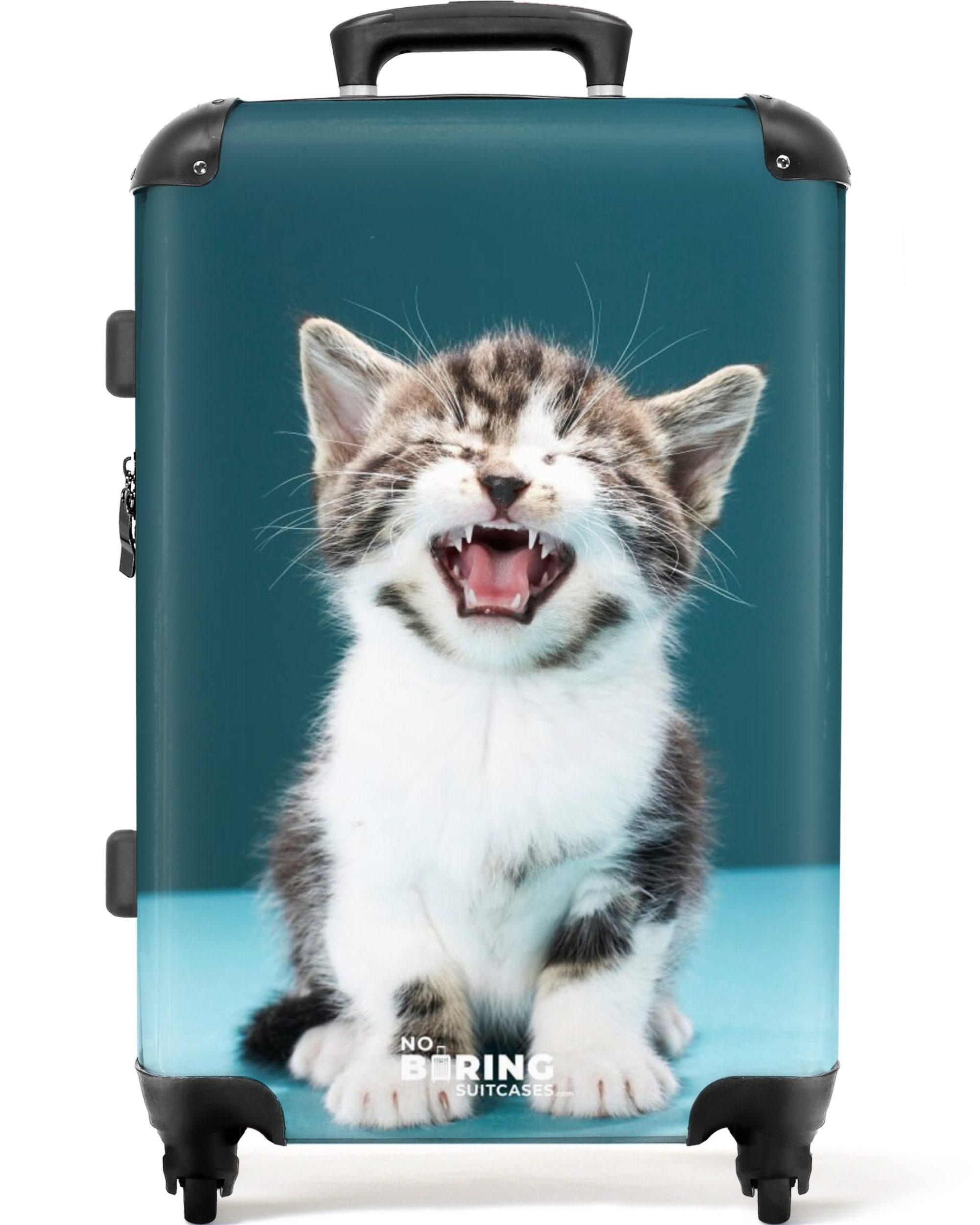 NoBoringSuitcases.com© Hartschalen-Trolley Kätzchen - Katze - günstig online kaufen