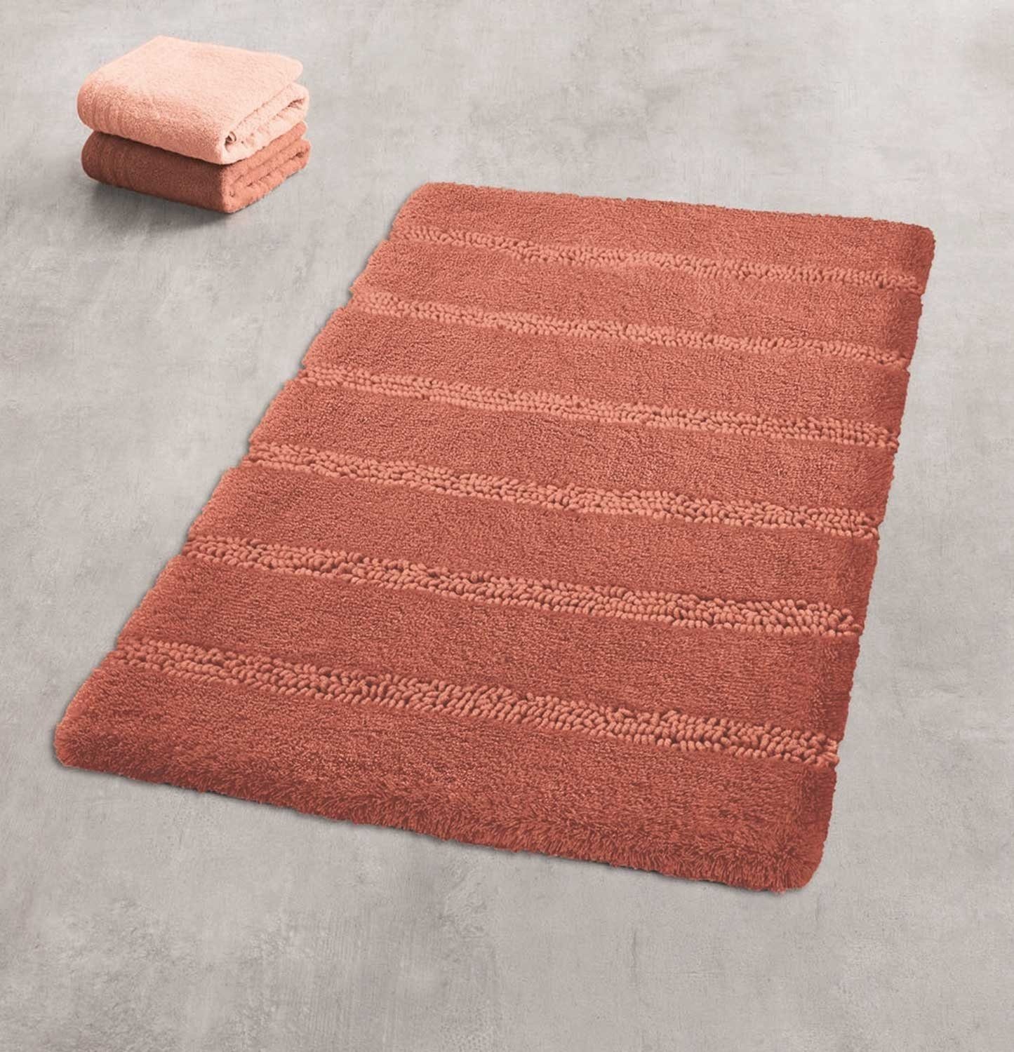 Badematte MONROVIA, Terracotta, 100 x 60 günstig online kaufen