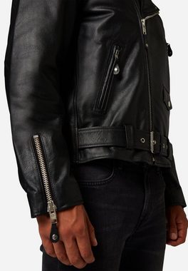 RICANO Lederjacke Brando stylische Biker-Jacke, hochwertiges Büffel Leder