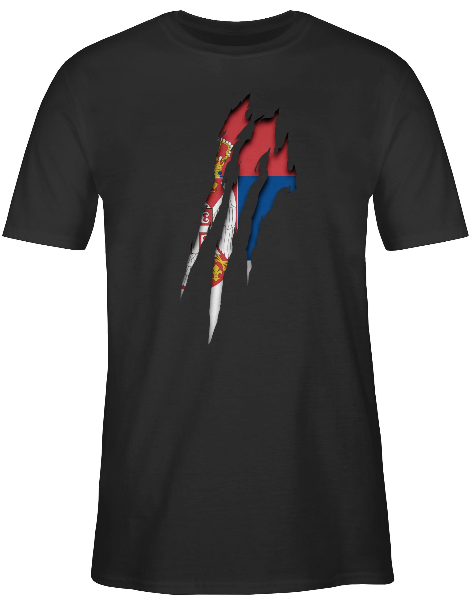 T-Shirt Serbien Krallenspuren