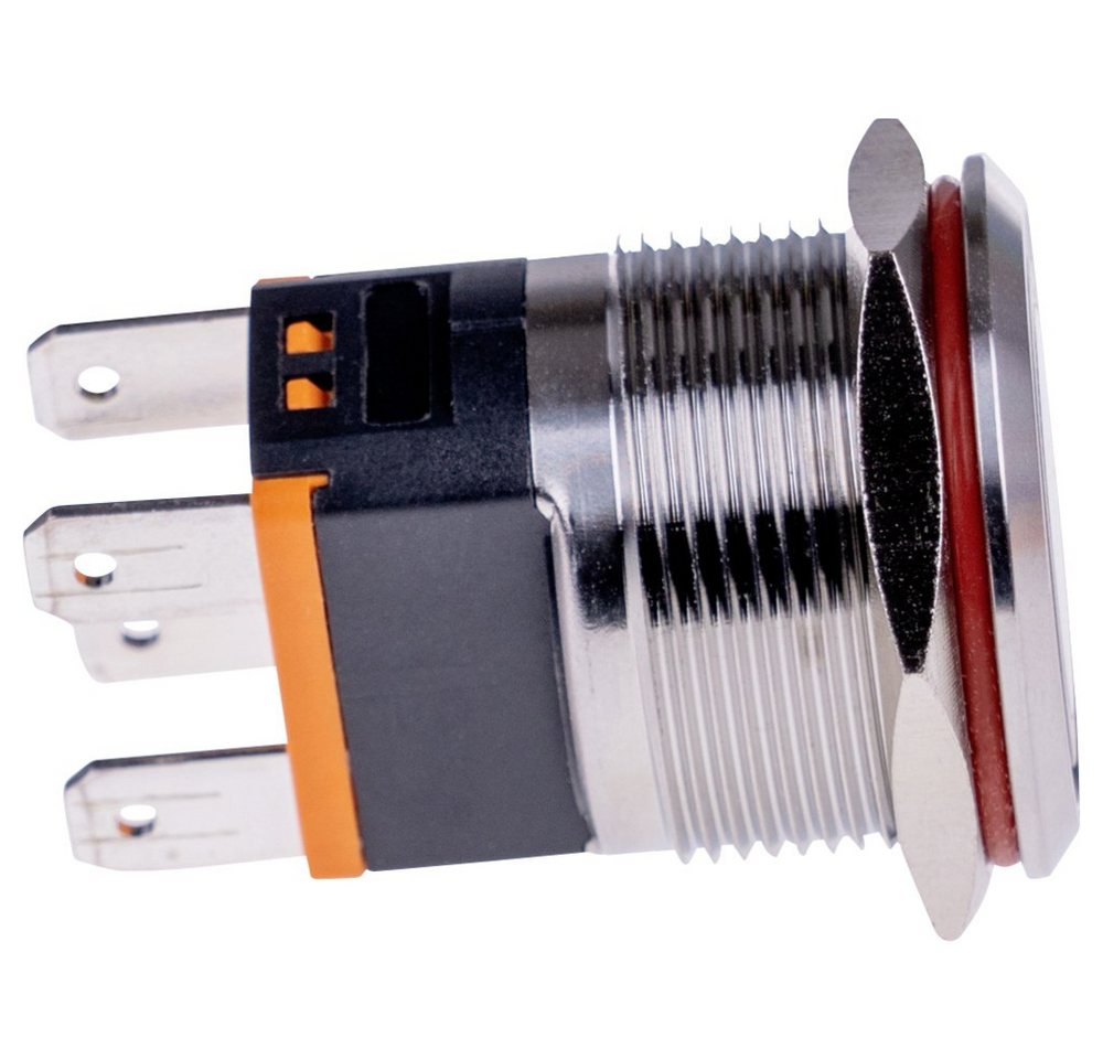 Thumbnail - Joy-it Schalter Joy-it BUTTON22C-L-RD BUTTON22C-L-RD Tastschalter 250 V/AC 15 A 1 x Ei (BUTTON22C-L-RD)