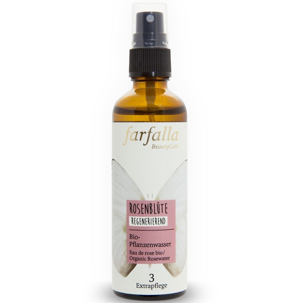 Farfalla Essentials AG Gesichtspflege Rosenblüte Bio-Pflanzenwasser, 75 ml