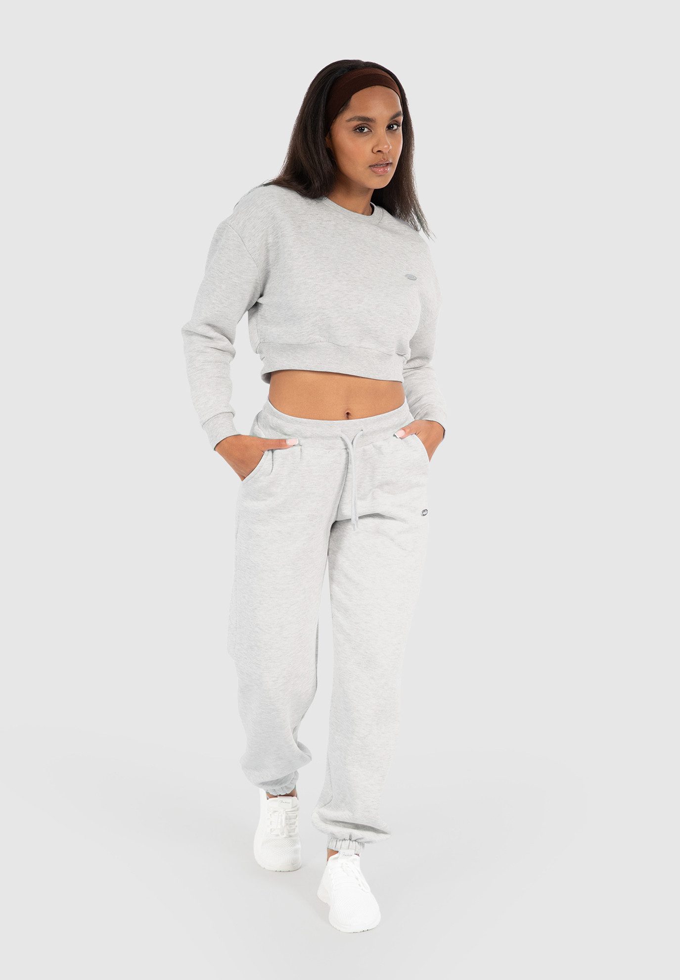 Smilodox Sweatshirt Amelia, Oversize Crop Pullover günstig online kaufen