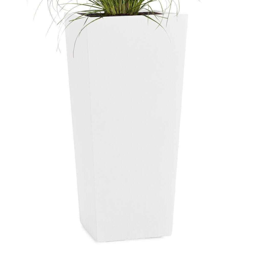 Pflanzwerk® Pflanzkübel CONIC Premium Blumenkübel Pflanzsäule Fiberglas mit Lotus-Effekt, Fiberglas - Handgefertigt - Rechteckig - Frostbeständig