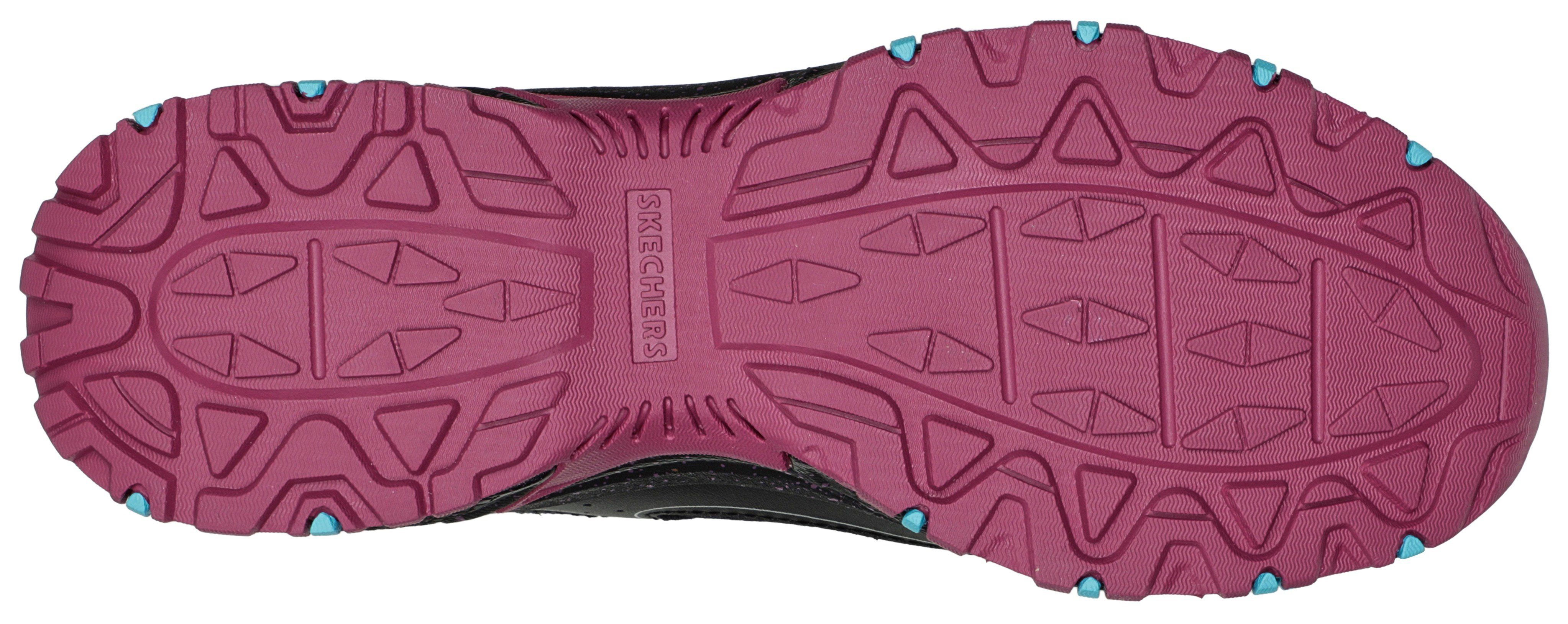 Skechers Schnürschuh mit ADVENTURE - Foam-Innensohle schwarz-lila VAST HILLCREST Memory