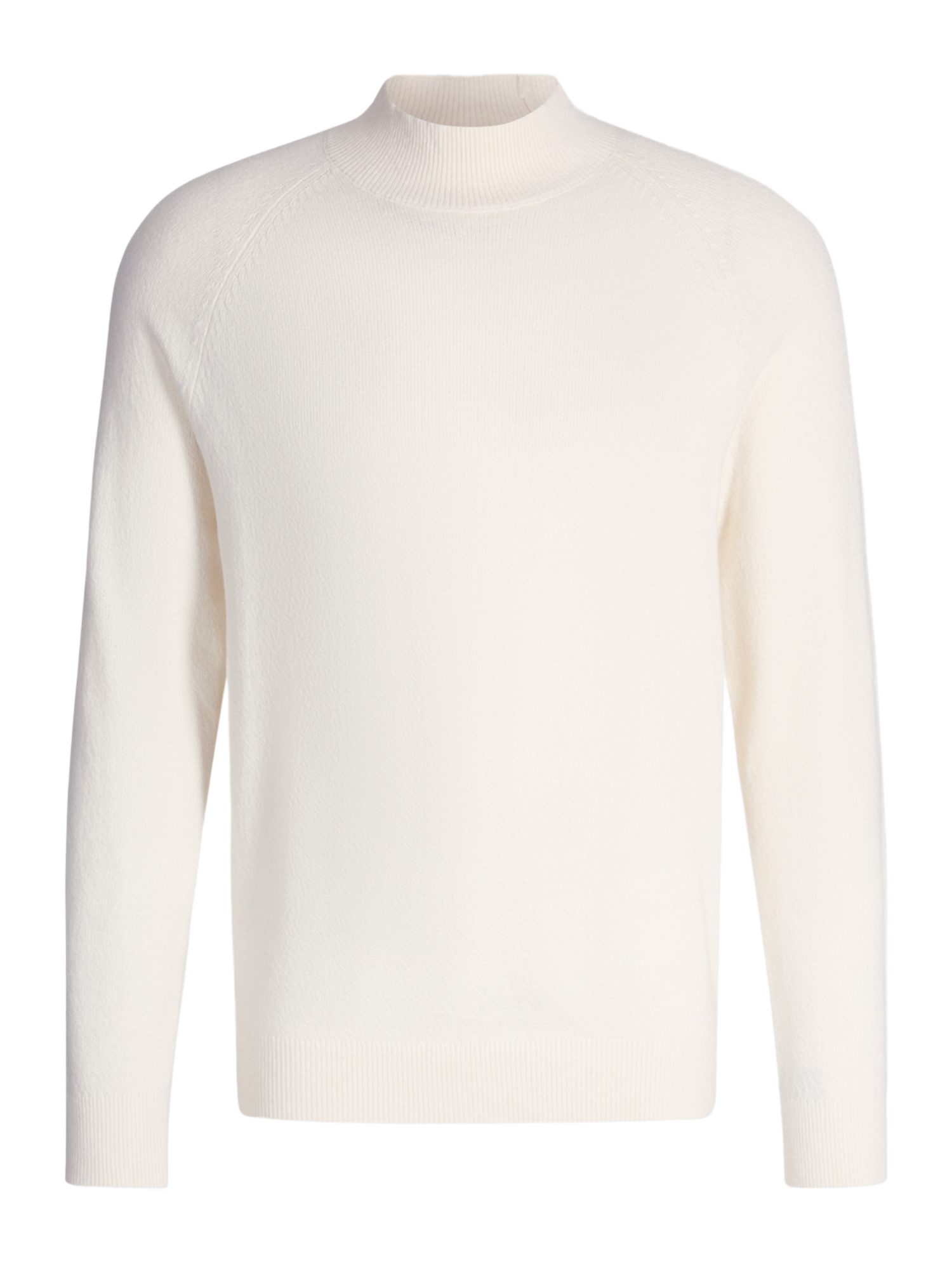 Strellson Strickpullover weiß,Casual,Baumwolle,Unifarben,Stehkragen,Lang,Regular Fit