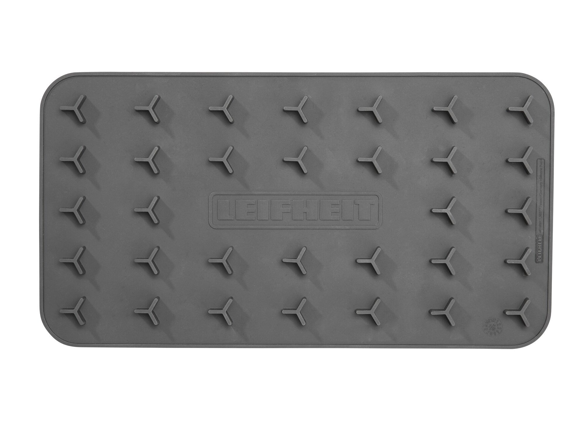 Leifheit Bügeleisenunterlage Mobile Bügeleisenablage, 1-tlg., mobil, bis 250°C hitzebeständig, 25,5 x 14 cm groß, Anti-Rutsch-Noppen – Bild 4 von 5
