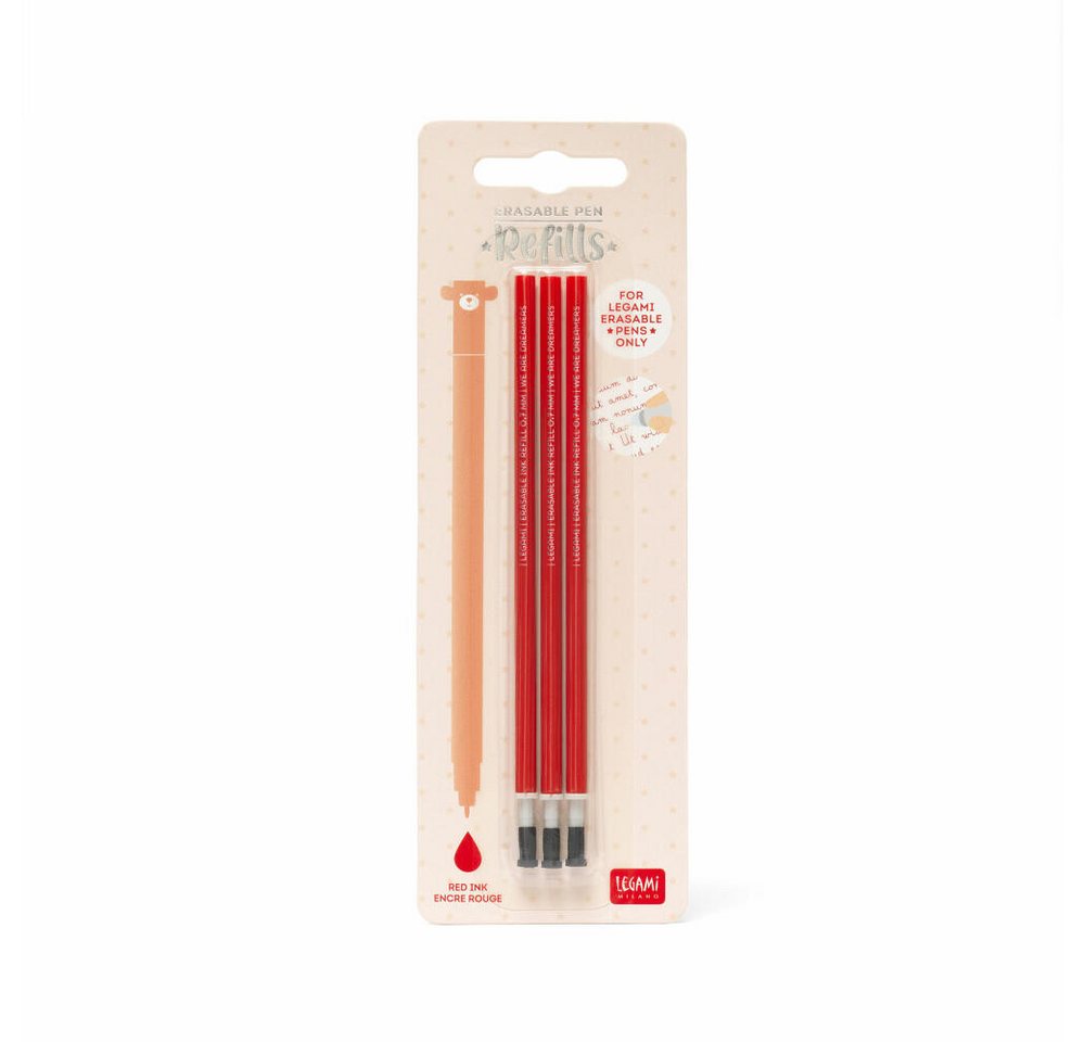 Thumbnail - Legami Gelschreiber Erasable Pen Refills Red 3er Set