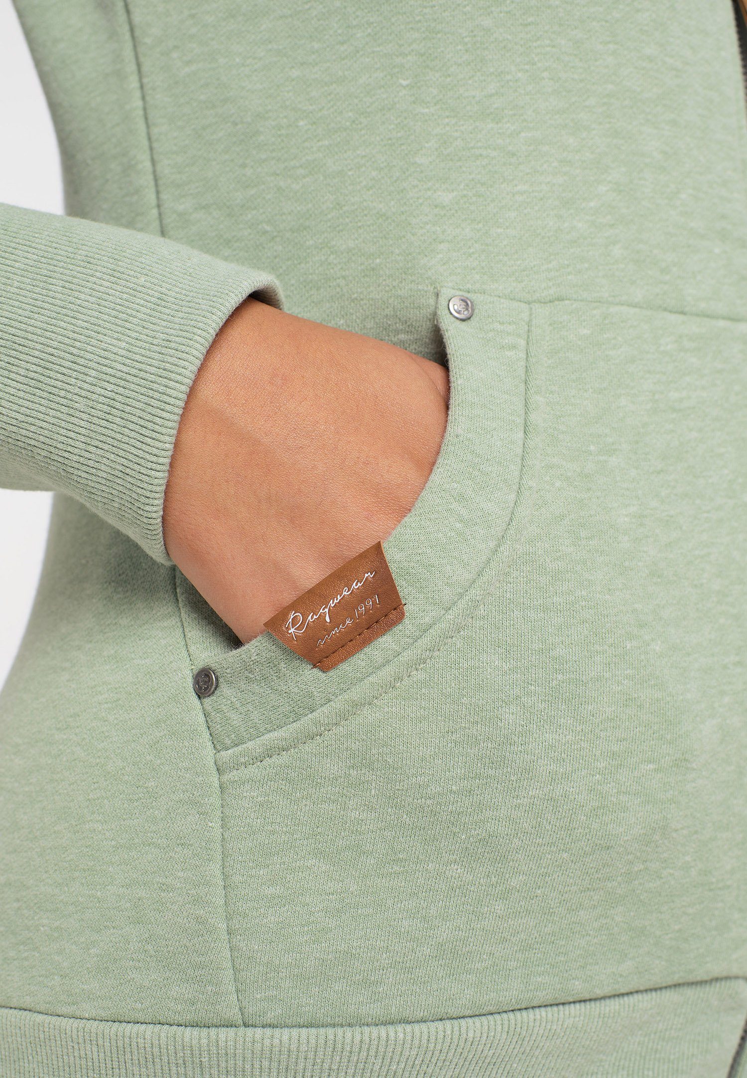 Mode NESKA Ragwear Vegane Nachhaltige & ZIP GREEN Sweatshirt